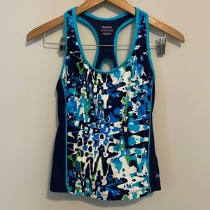Reebok Racker Back Swim Tankini Too Sz S EUC